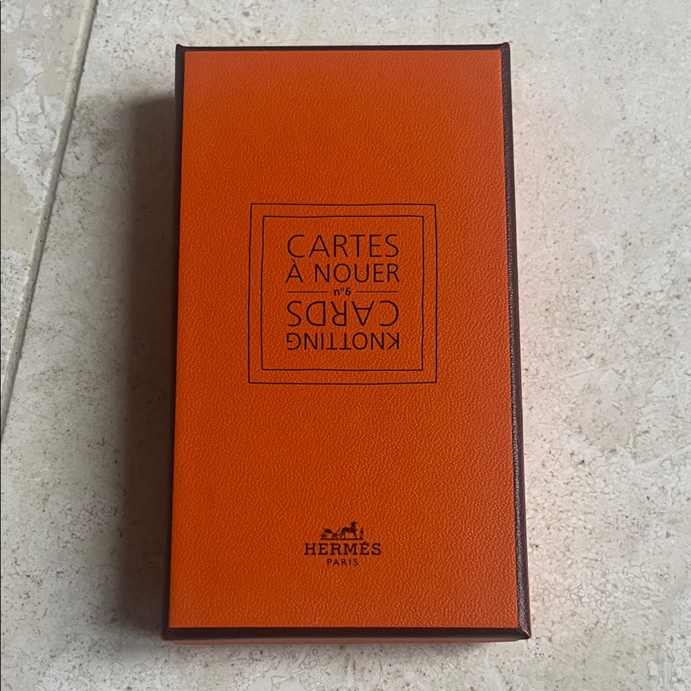 Hermes Knotting Scarves Cards No 6 Set Sealed with Box